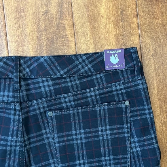 NWT Gloria Vanderbilt Plaid Size 16 Slim pants - Picture 12 of 15